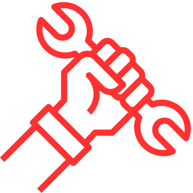 Schraubstock Icon Rot